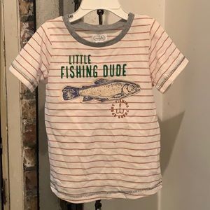 NWOT Mudpie Fishing Dude T-shirt